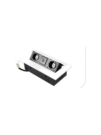 پریز توکار دو سوکت و USB/Type-C کد 266K