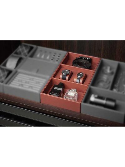 باکس چرمی ترکیبی جای ساعت و کمربند فرنج استایل